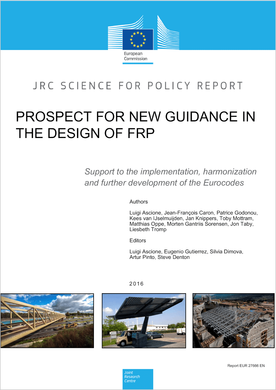 Prospect for new guidance in the design of FRP